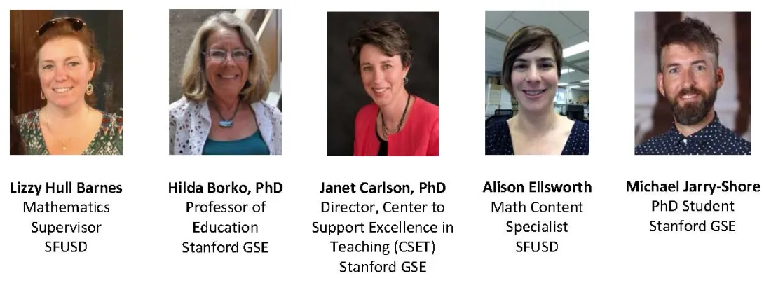 Lizzy Hull Barnes, Hilda Borko, Janet Carlson, Alison Ellsworth, and Michael Jarry-Shore