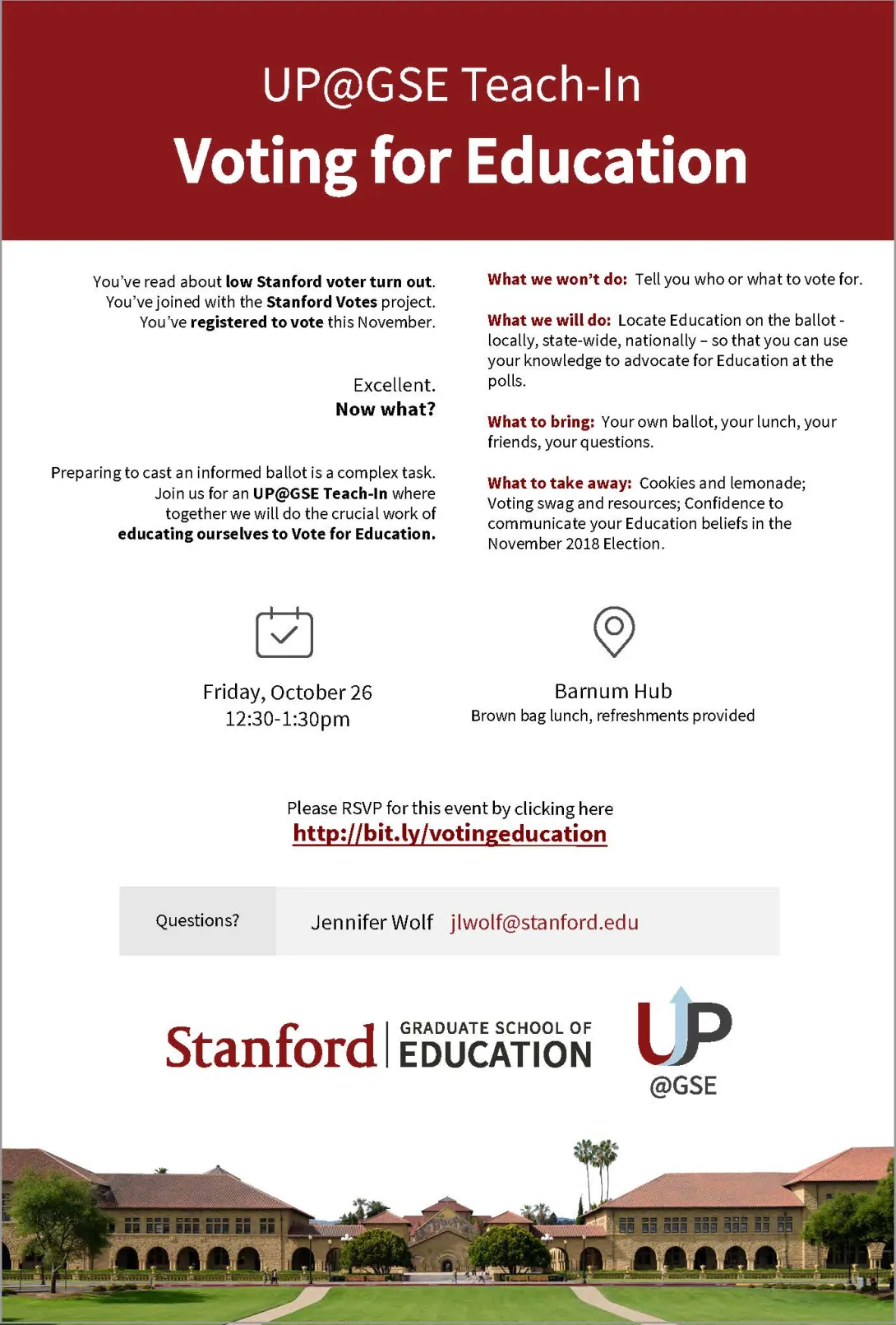 UP@GSE Teach-In: Voting for Education