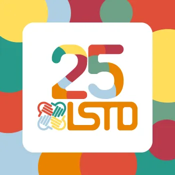 LSTD at 25 Logo with interlocking hands