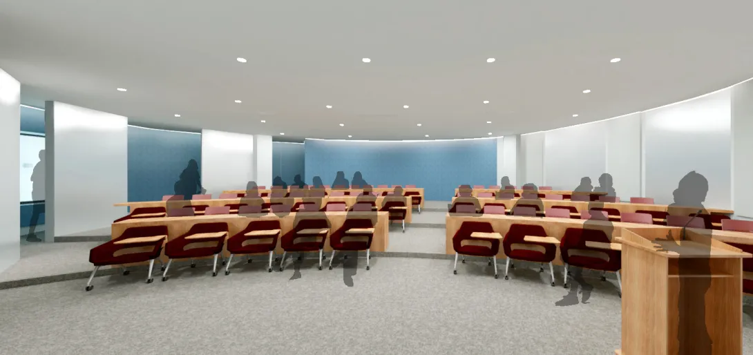 Rendering of an auditorium