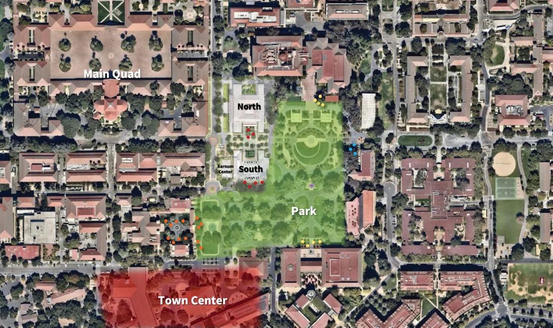 Satelite map of the area GSE buildings in relations to to other areas.