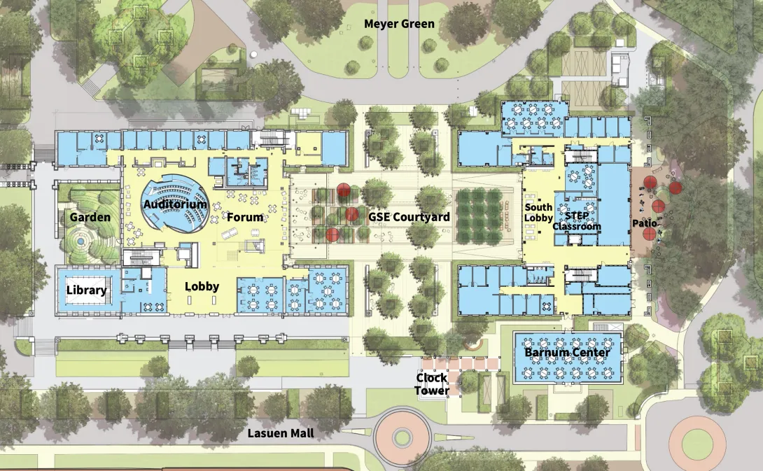 General site plan of the new gse buildings.